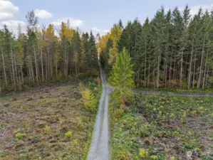 paved strees at the end of road