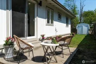 Space to enjoy the outdoors, private patio with southern exposure for all day sun