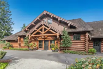 Log clubhouse for events and available to rent.