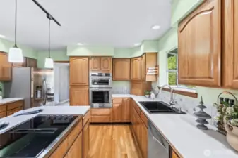 Functional kitchen with SS appliances