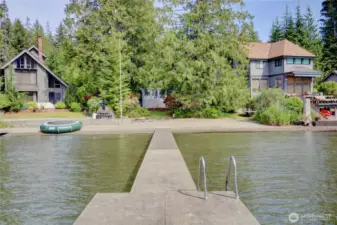 Spacious dock tie your boat up to.