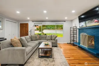 Check out the spectacular fireplace!