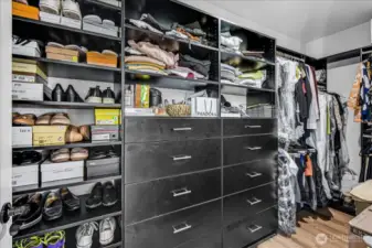 1 of 2 Primary Closets