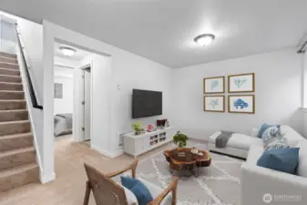 Downstairs rec room