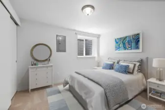 Downstairs bed