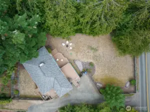 Large open yard with abundant sun.
