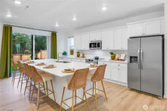 Staged photos are of model home