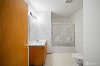 Hallway bathroom