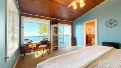 second master bedroom with en suite and deck