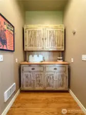 Custom utility sink in laundry room
