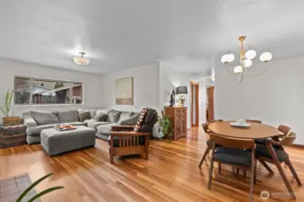 Living room and dinning area