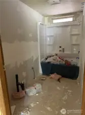 Work on this bath has begun...