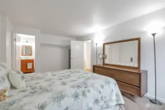 Primary bedroom with jack-n-jill bathroom with your own vanity area.