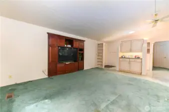 Living room and bar area.