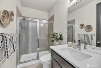 MAIN floor guest bath, located right outside the main floor bedroom.