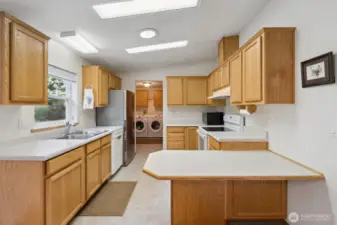 Bright white kitchen
