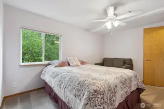 Fan and window for summer nights