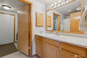 with it's own shower