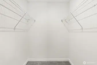 Master walk in closet