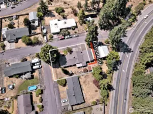 Property boundaries are approximate. The red-outlined easement refers to a wonderful easement from the neighbor allowing the carport to stay, and the seller to use the area for extra parking! Ask the Sellers Broker for details.