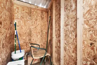 Inside storage unit.