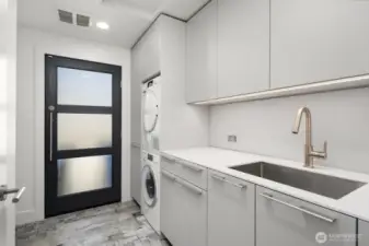 Bulthaup cabinetry laundry room