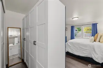 Walk in closet space.