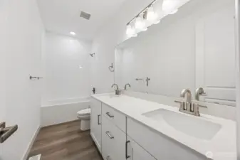 Photos are of the actual home.