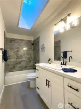 Upstairs hall bathroom