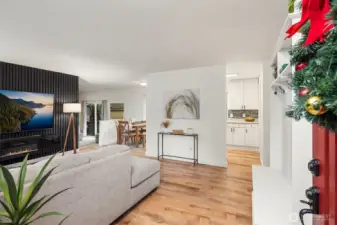 Step on in! Photo taken from front door entry