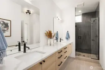 Photos from model home with similar layout, but different color scheme