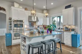 1 of 2 kitchen eating areas