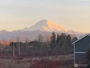 View of Mount Rainier from the deck