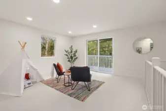 upper deck access through sliding doors