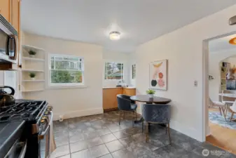 Eat-in kitchen dining space or expand your counter space