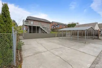 Alley access parking