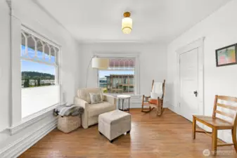 Sitting area in main upstairs bedroom
