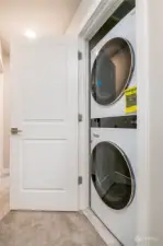 Brand new washer and dryer on top floor