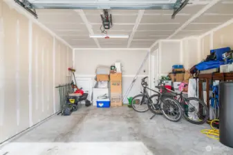 1 car garage with added storage space