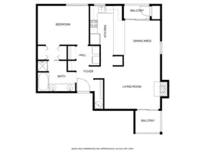 Floorplan of the unit.