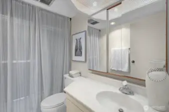 Second bedroom's full bath.