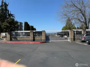Gated carport entry