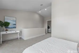 Primary Bedroom with Vaulted Ceilings