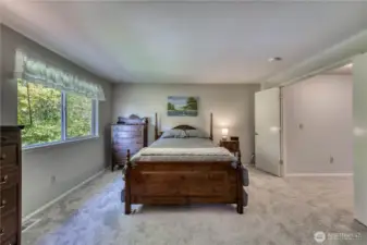 French doors lead to the primary suite.