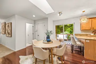 Eat-in kitchen.