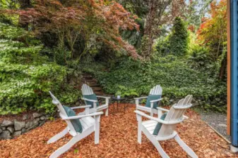 Perfect fire pit area!