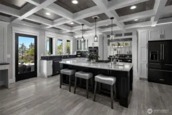From the doggy door to the ceiling you have to see this kitchen!