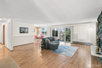Large Open Living Space.