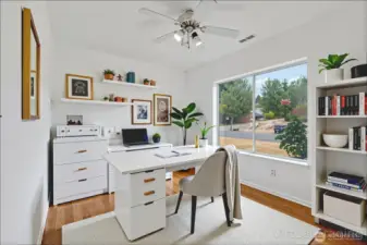 Office virtually staged