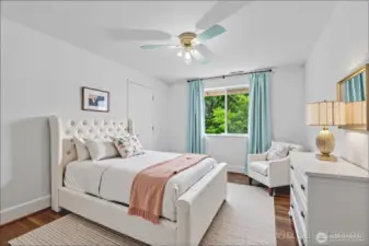 Fourth bedroom virtually staged